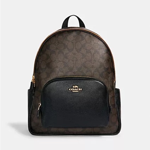 🔥🔥🔥Coach Large Court Backpack In Signature Canvas - Picture 2 of 12